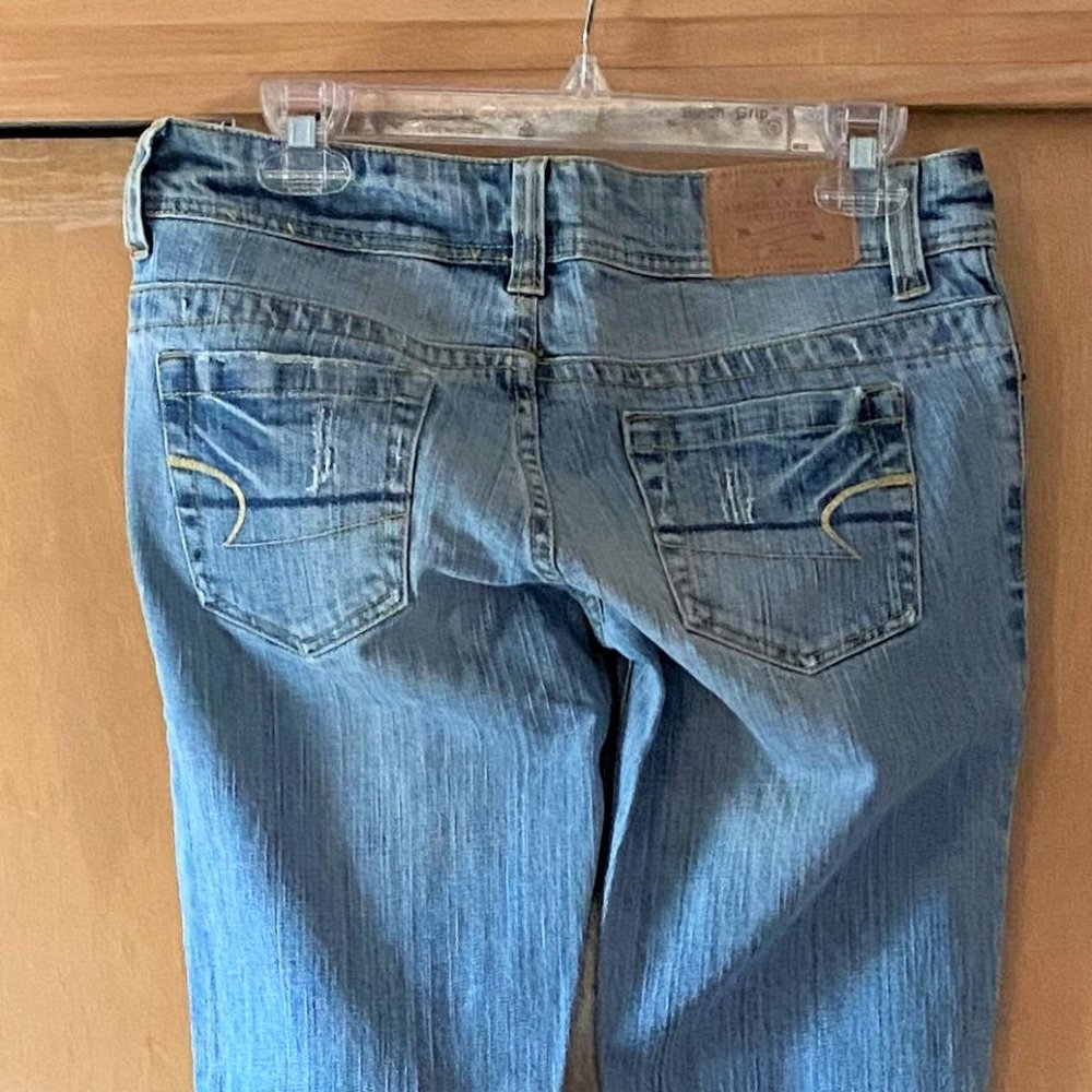 New Sz 4 American Eagle Light Wash Bootcut Jeans - Picture 3 of 5